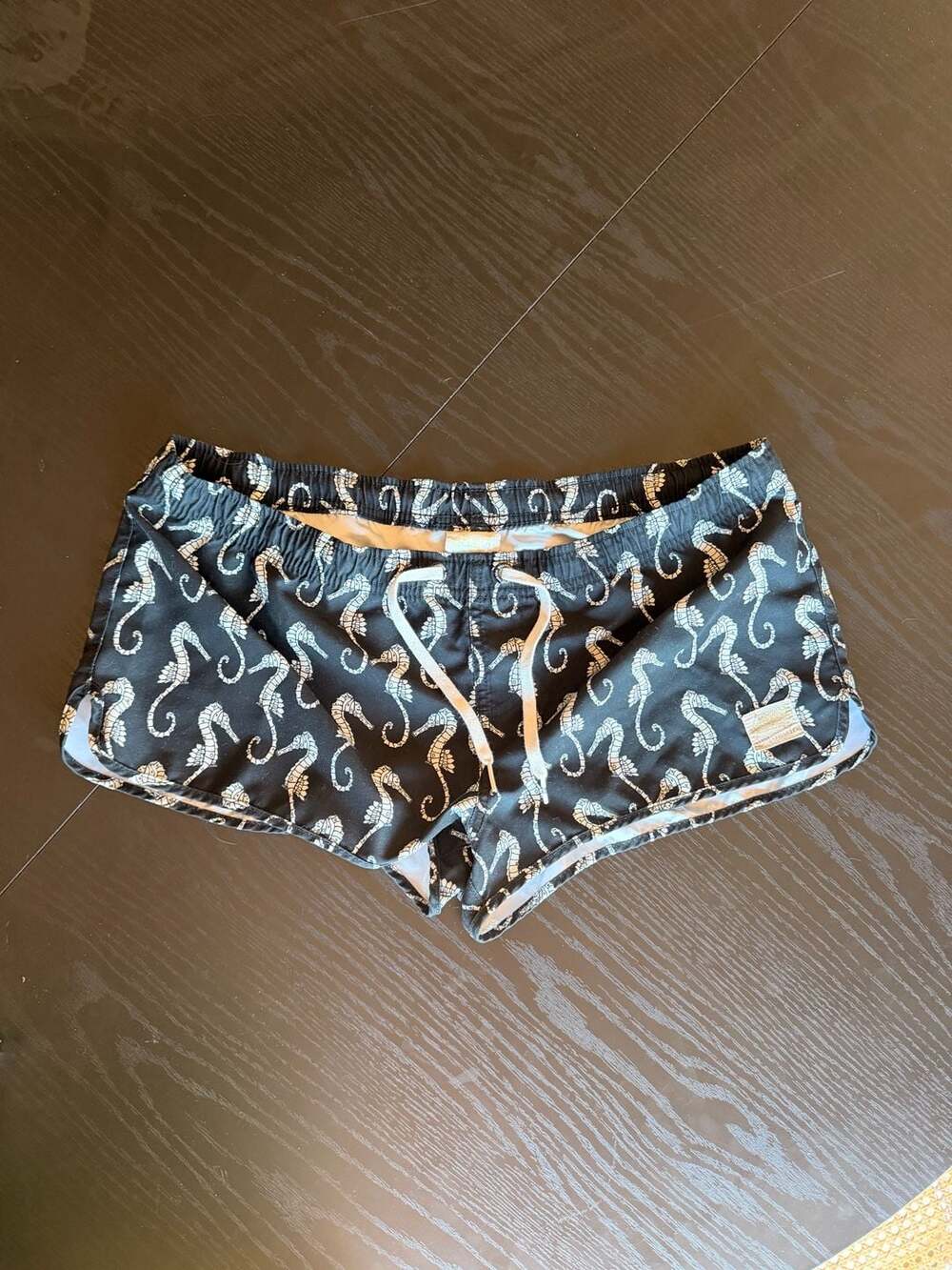 Vintage Billabong Swim Shorts Size L Seahorse Design